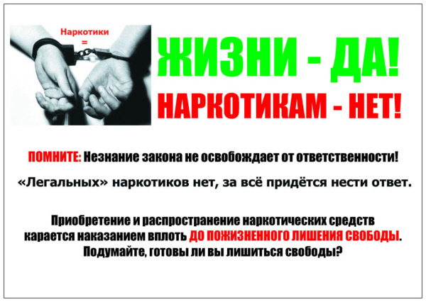 Скажи нет наркотикам